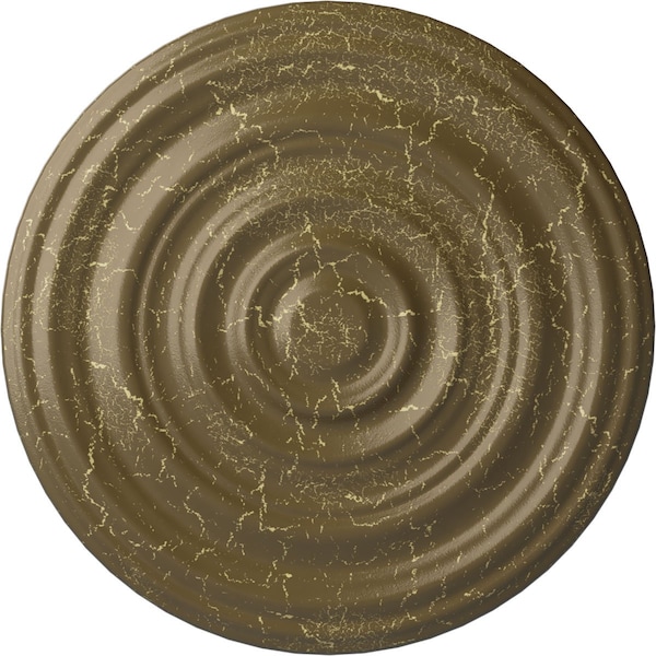 Ekena Millwork Carton Smooth Medallion (Canopies up to 9 1/8"), 29 1/8"OD x 1 1/2"P, Mississippi Mud Crackle CM29CAMMC - main